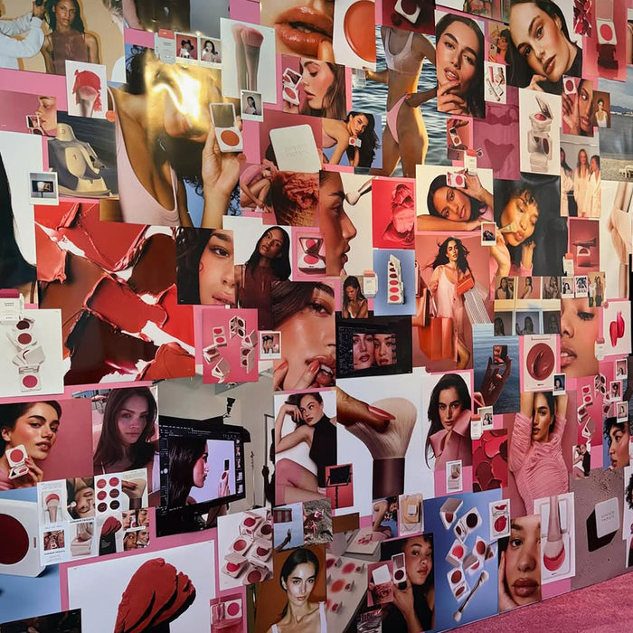 Blush Butter Balm mood board with multiple photos