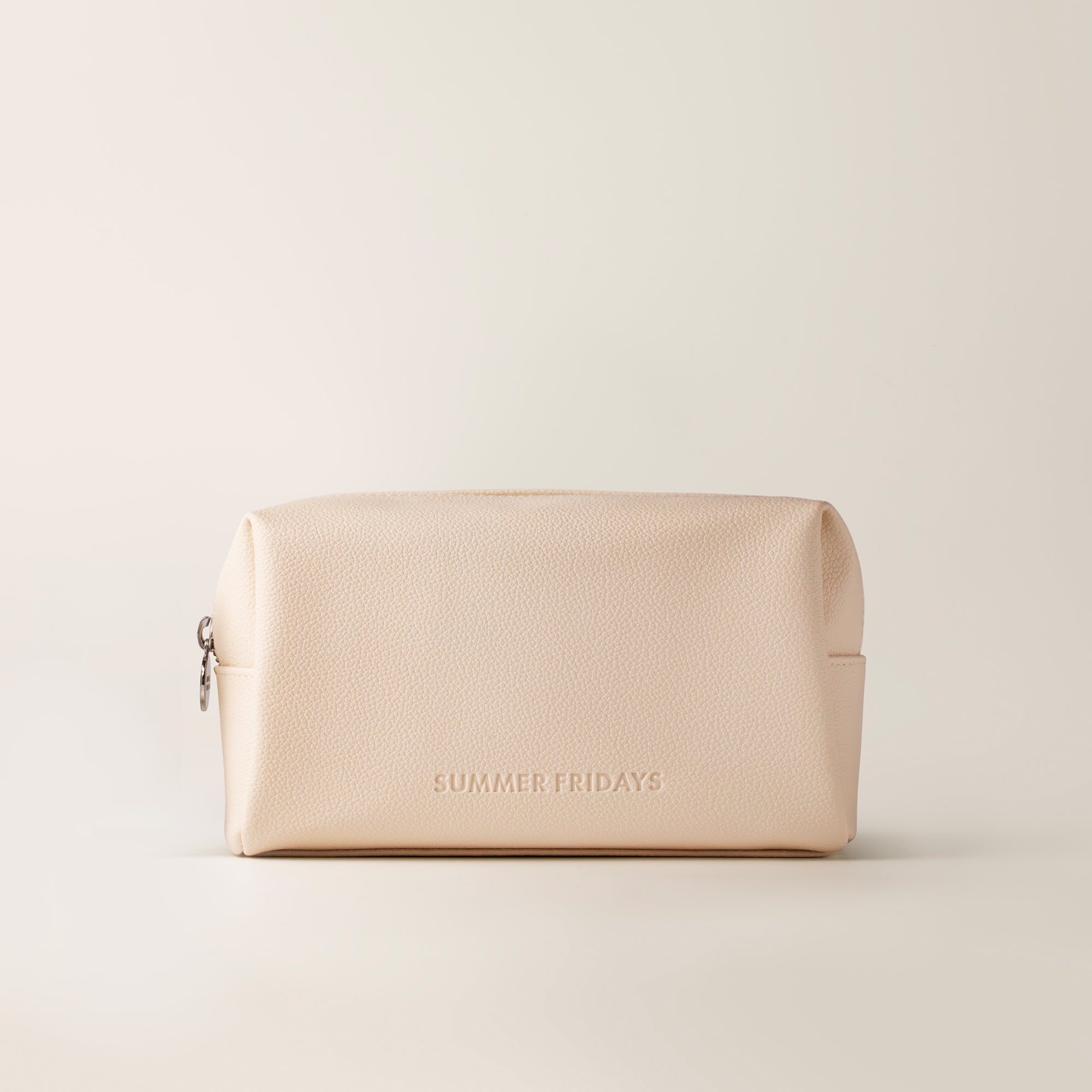 Vegan Leather Pouch in Vanilla