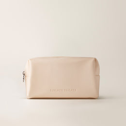 Vegan Leather Pouch in Vanilla