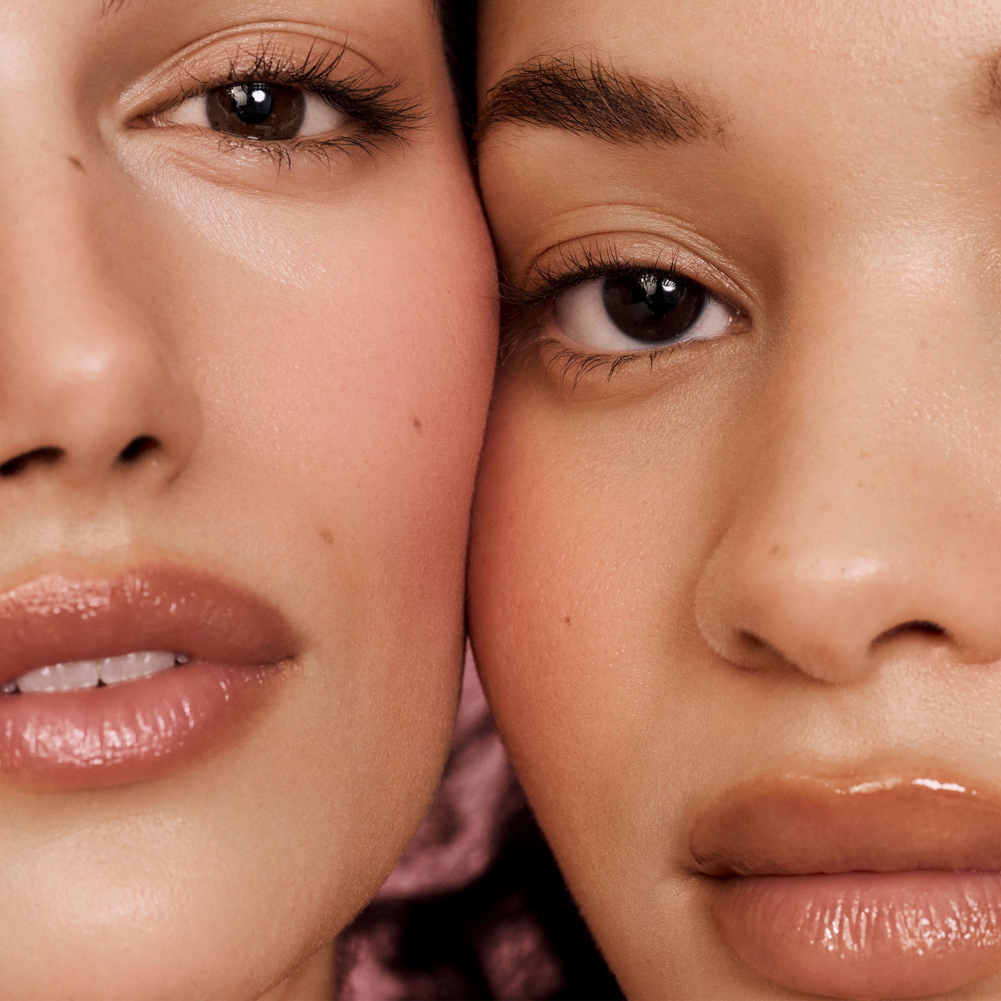 Close-up of two people with a blurred background