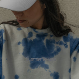 Blue Tie-Dye Sweatshirt