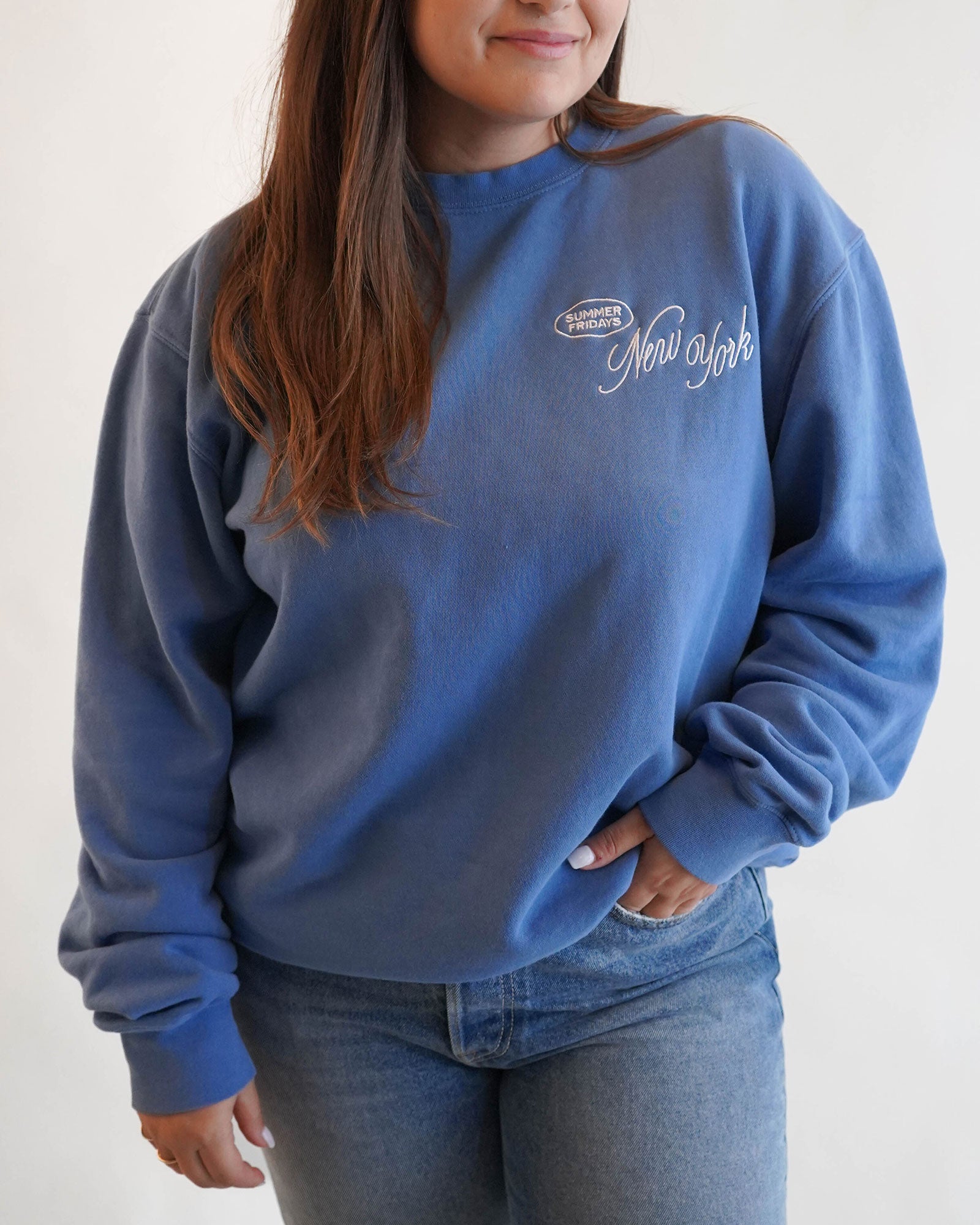 New York Crewneck in Blue