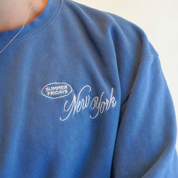 New York Crewneck in Blue