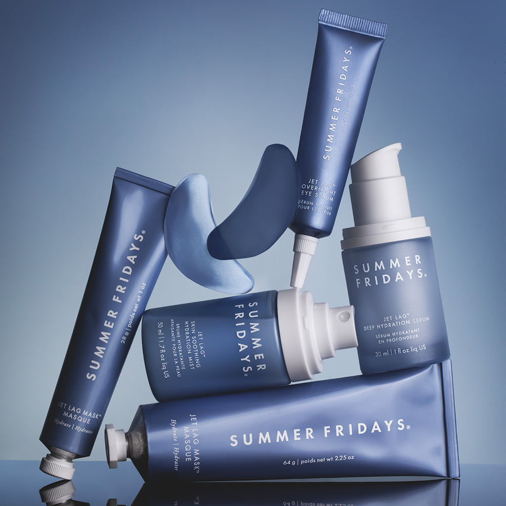 Dive into deep hydration with our Jet Lag™ Collection