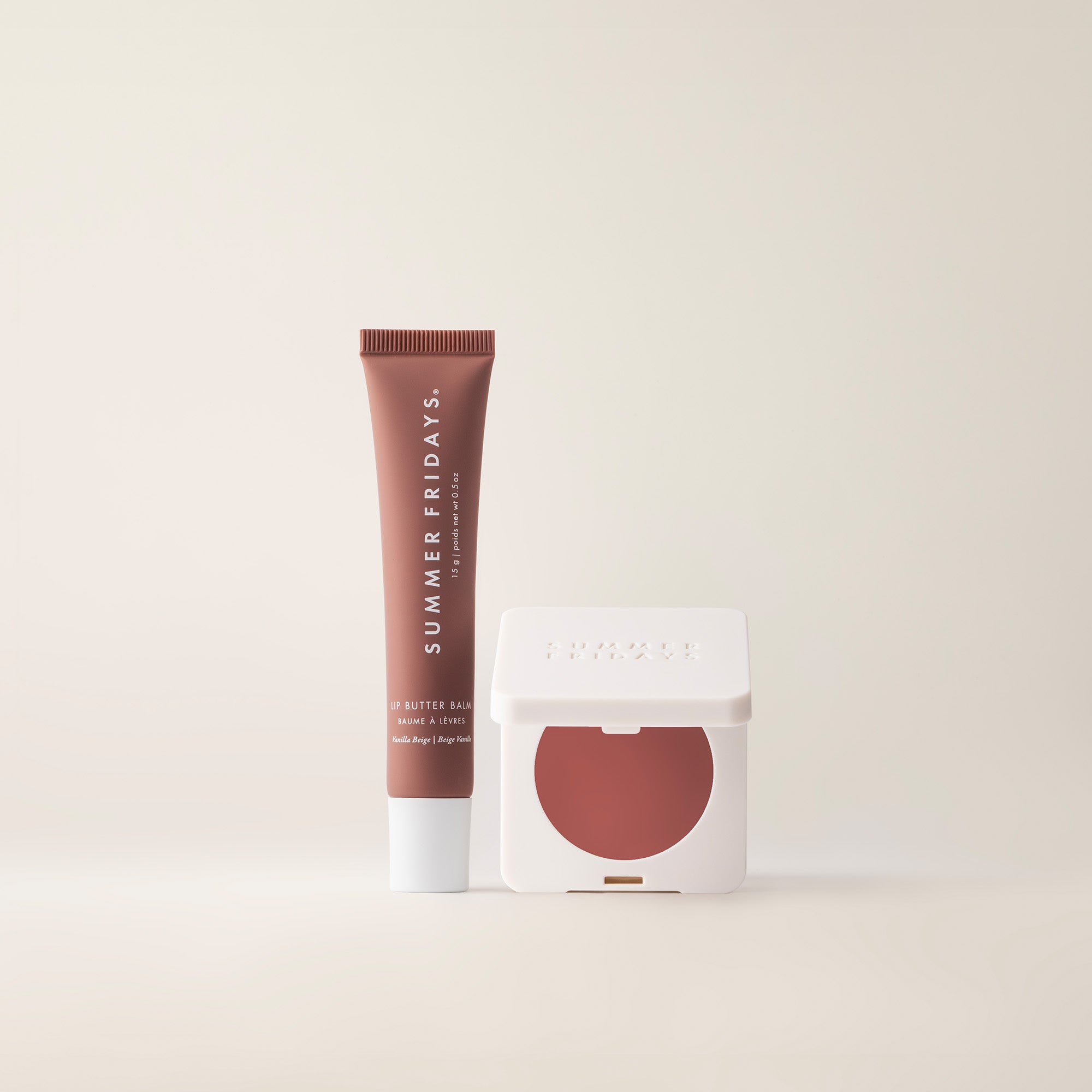 The Blush + Lip Duo, Toasted Terracotta + Vanilla Beige | Summer