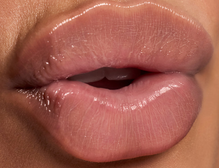 Close-up of a woman's lips wearing Dream Lip Oil