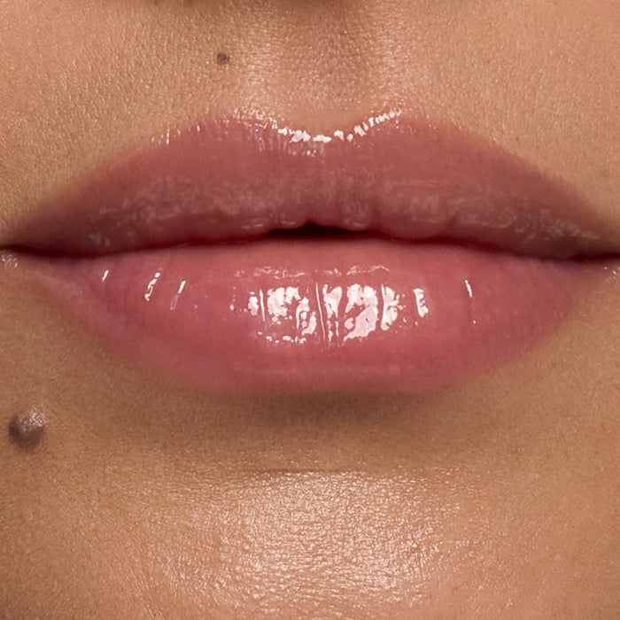Close-up of glossy lips